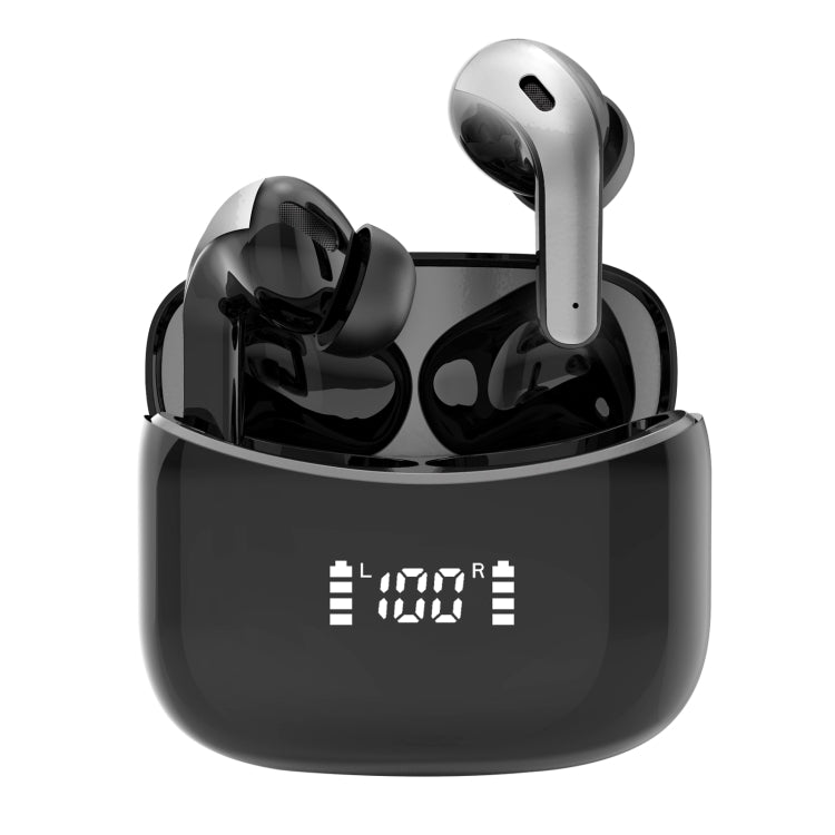 Auricular Bluetooth Sem Fios com Ecrã Digital Tátil, Preto, Branco