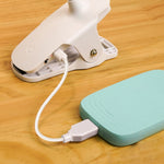 Carregamento 800mAh Temperatura de Cor Única Ajuste de Três Níveis Candeeiro de Secretária LED com Clipe USB Proteção para os Olhos Candeeiro de Cabeceira, Ligação Direta, Carregamento 1200mAh, Carregamento 800mAh