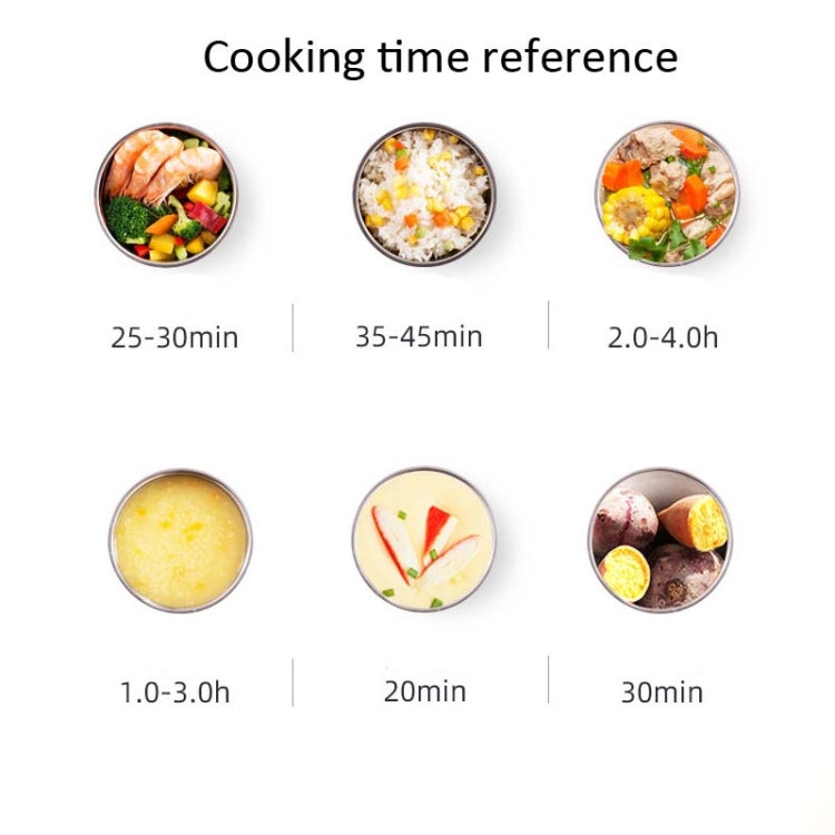 Lunch Box With Electric Heating And Heat Preservation Can Be Plugged In Barrel Office Worker Rice Cooker, EU Plug Double-gut