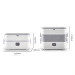 Lunch Box With Electric Heating And Heat Preservation Can Be Plugged In Barrel Office Worker Rice Cooker, EU Plug Double-gut