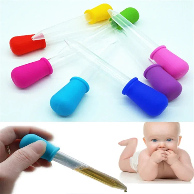 3 PCS Pipeta Graduada de Plástico Transparente para Alimentação de Medicamentos Líquidos 5ML, Tamanho: 12 x 2cm, Pipeta Conta-gotas