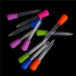 3 PCS Pipeta Graduada de Plástico Transparente para Alimentação de Medicamentos Líquidos 5ML, Tamanho: 12 x 2cm, Pipeta Conta-gotas
