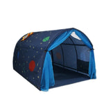 Tenda Casa de Jogo para Crianças para Cama em Casa, Túnel para Rastejar, Rosa, Azul com Rede Mosquiteira, Rosa com Rede Mosquiteira