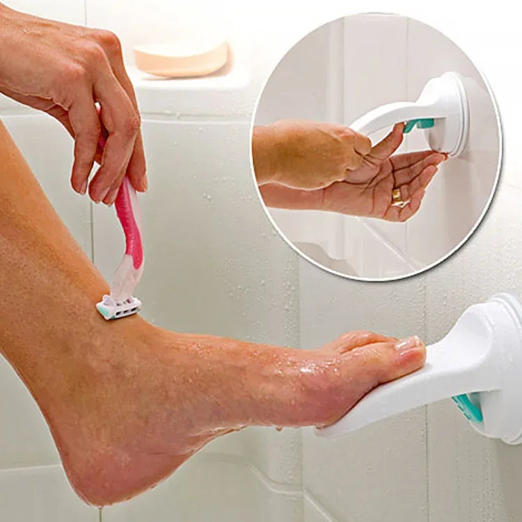 Pedal de Pé de Ventosa Destacável para Casa de Banho, Sem Perfuração & Sem Dobrar