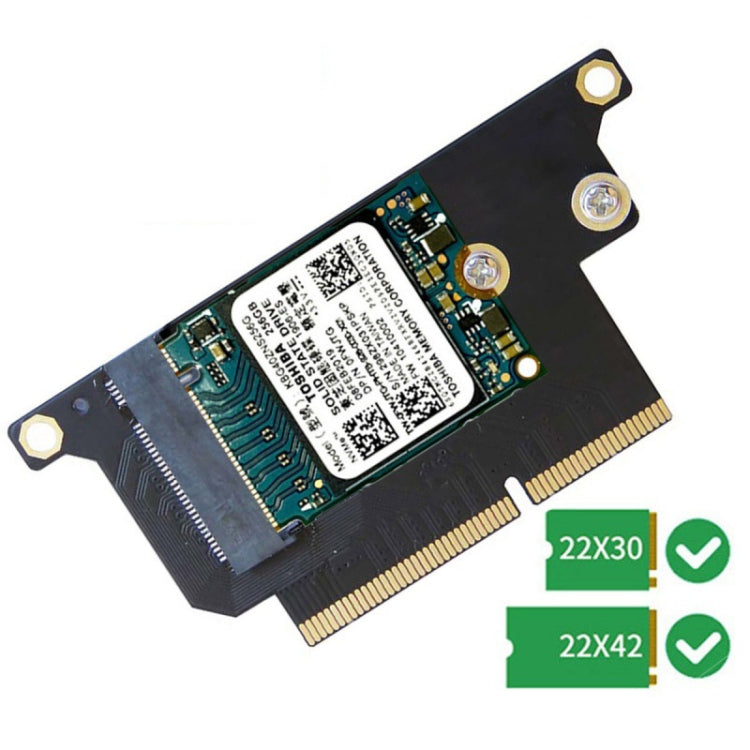 2 Unidades Placa Adaptadora NVMe M.2 NGFF SSD para MacBook Pro 13.3 Polegadas A1708 (2016 - 2017)