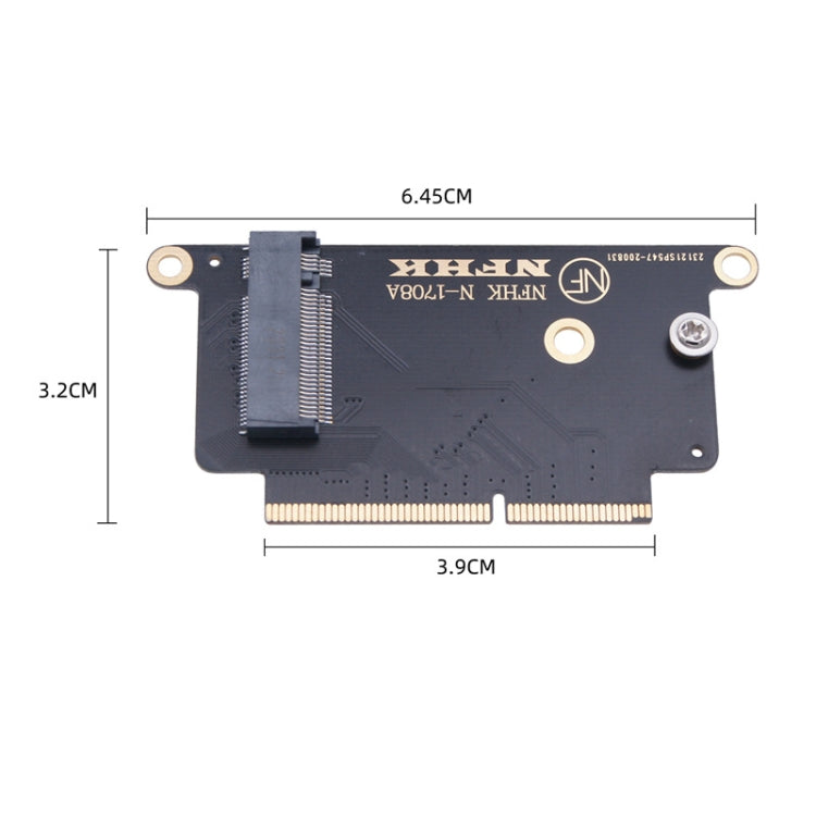 2 Unidades Placa Adaptadora NVMe M.2 NGFF SSD para MacBook Pro 13.3 Polegadas A1708 (2016 - 2017)