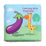 Chocalhos para Bebé, Livro de Pano de Animais Macios, Brinquedo de Carrinho para Recém-nascido, Brinquedo Suspenso para Aprendizagem Precoce, Formas de Fruta, Legume, Veículo