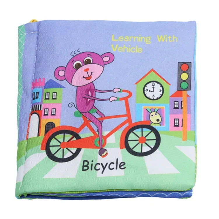 Chocalhos para Bebé, Livro de Pano de Animais Macios, Brinquedo de Carrinho para Recém-nascido, Brinquedo Suspenso para Aprendizagem Precoce, Formas de Fruta, Legume, Veículo