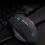 Rato com fios iluminado Inphic PW1 para jogos, definição macro silenciosa, comprimento do cabo: 1,5 m, versão silenciosa preta para negócios, versão silenciosa preta para jogos, versão silenciosa cinzento titânio para jogos