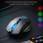 Rato com fios iluminado Inphic PW1 para jogos, definição macro silenciosa, comprimento do cabo: 1,5 m, versão silenciosa preta para negócios, versão silenciosa preta para jogos, versão silenciosa cinzento titânio para jogos
