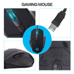 Rato com fios iluminado Inphic PW1 para jogos, definição macro silenciosa, comprimento do cabo: 1,5 m, versão silenciosa preta para negócios, versão silenciosa preta para jogos, versão silenciosa cinzento titânio para jogos