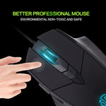 Rato com fios iluminado Inphic PW1 para jogos, definição macro silenciosa, comprimento do cabo: 1,5 m, versão silenciosa preta para negócios, versão silenciosa preta para jogos, versão silenciosa cinzento titânio para jogos