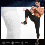 Calças Crash de Mel de Lycra de Alta Elasticidade para Homem Calças de Treino de Basquetebol Sete Décimos, S, M, L, XL, XXL, XXXL