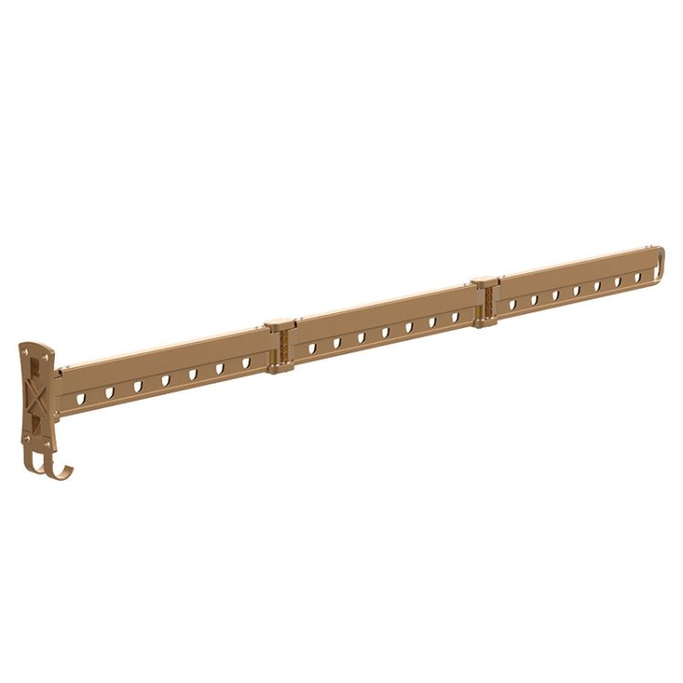 Varal de Roupa Dobrável Telescópico para Varanda, Varal de Parede para Uso Doméstico, Dourado Longo (3 Secções), Prateado Longo (3 Secções), Preto Longo (3 Secções)