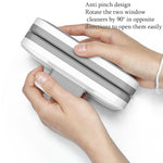 Magnetic Glass Wiper Double-Sided Magnetic Window Wiper High-Level Insulating Glass Cleaner, Specification: Rectangle 3-10mm, Rectangle 8-15mm, Rectangle 18-30mm, Rectangle 20-35mm, Rectangle 24-40mm