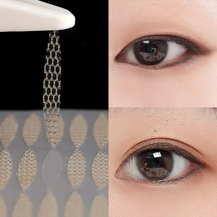 Adesivos para Pálpebras Duplas Adesivos Adesivos Invisíveis Naturais à Prova de Água, Adesivos de Olhos de Beleza sem Cola com Renda, Rolo de Renda L, Rolo de Renda M, Rolo de Renda Olive