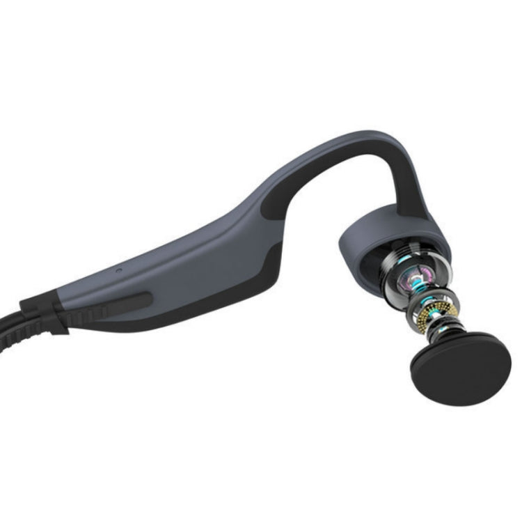 Auricular Sem Fios Bluetooth 5.0 de Condução Óssea K7, Auriculares à Prova de Água, 16GB RAM