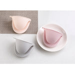 1 Pair Thick Silicone Anti-Scald Gloves Kitchen Heat Insulation Take Plate Tongs Baking Oven Insulation Cover, 6 PCS