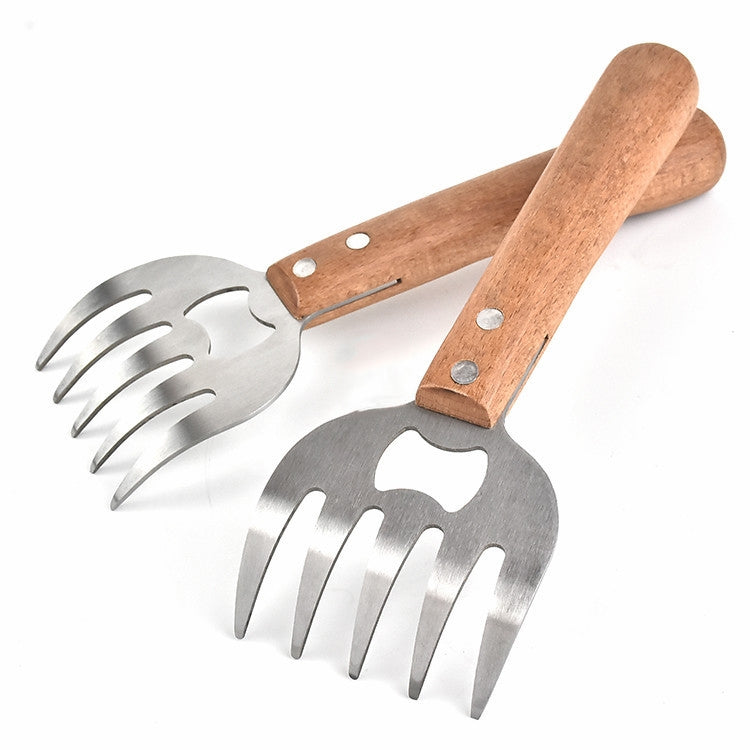 2 Peças de Garra de Urso para Dividir Carne, Ferramenta Multifuncional para Churrasco, Cores Primárias, Vermelho