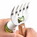 2 PCS  Bear Claw Meat Divider Barbecue Tool Multifunctional Meat Shredder, Primary Colors, Red