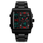 SKMEI 1274 Relógio Electrónico Masculino de Moda Multifuncional para Desporto ao Ar Livre, Vermelho, Azul, Preto, Dourado