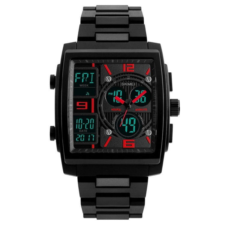 SKMEI 1274 Relógio Electrónico Masculino de Moda Multifuncional para Desporto ao Ar Livre, Vermelho, Azul, Preto, Dourado