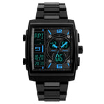 SKMEI 1274 Relógio Electrónico Masculino de Moda Multifuncional para Desporto ao Ar Livre, Vermelho, Azul, Preto, Dourado
