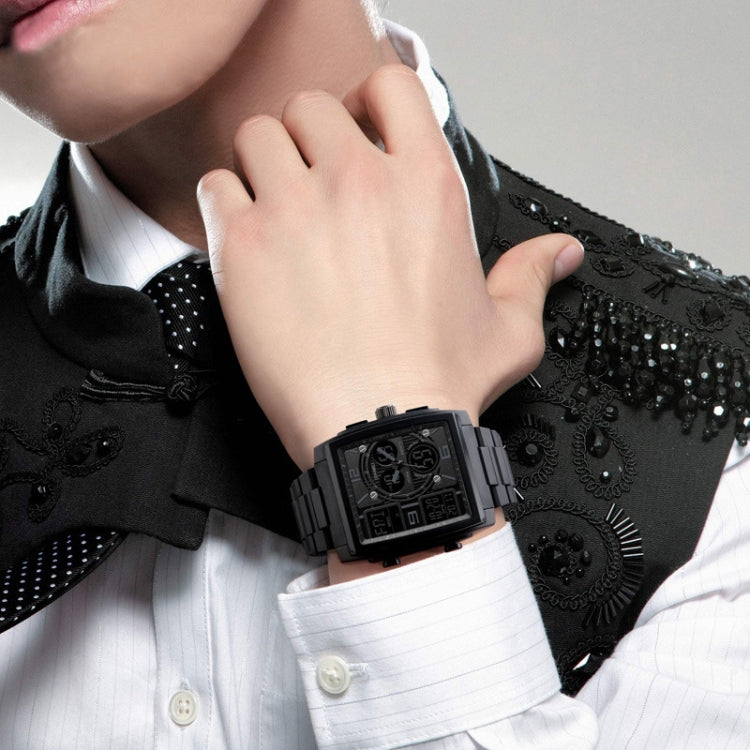 SKMEI 1274 Relógio Electrónico Masculino de Moda Multifuncional para Desporto ao Ar Livre, Vermelho, Azul, Preto, Dourado