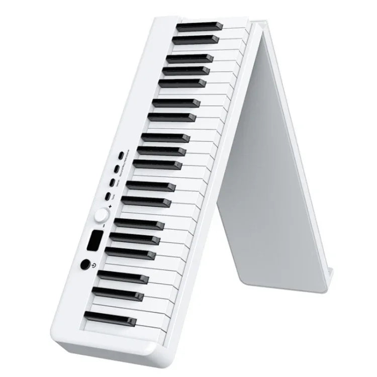 Teclado Piano Eletrónico Portátil Dobrável Wersi de 88 Teclas para Iniciantes Praticar Piano, Ficha CN, USB Branco, USB Preto