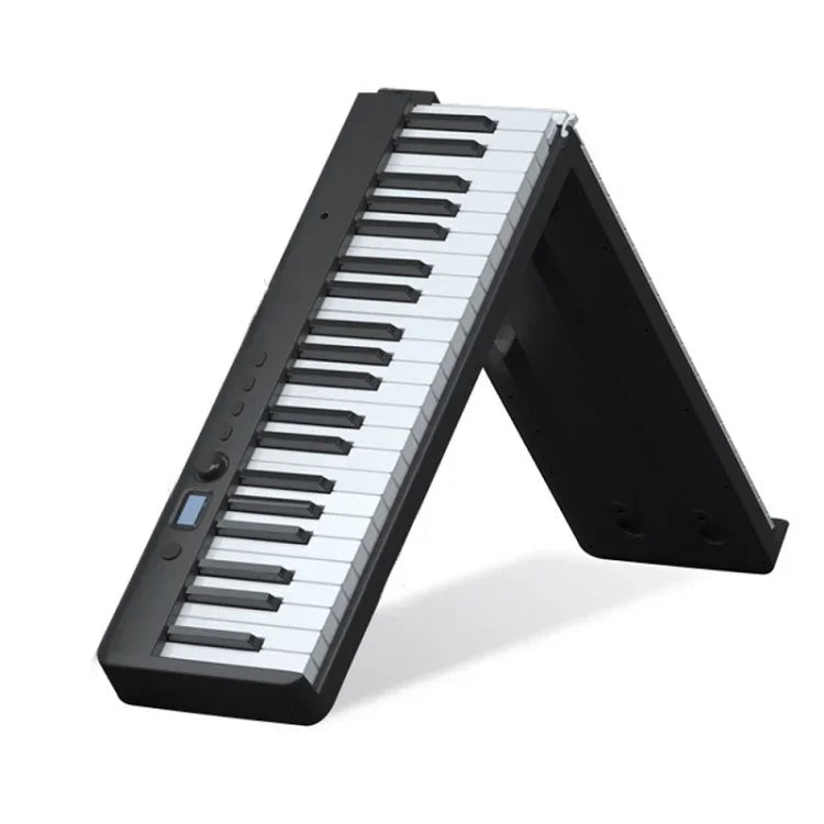 Teclado Piano Eletrónico Portátil Dobrável Wersi de 88 Teclas para Iniciantes Praticar Piano, Ficha CN, USB Branco, USB Preto
