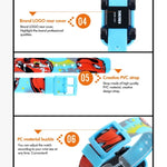 SKMEI 1241 Relógio Digital Infantil de Moda com Desenho Animado de Carro, Amarelo, Vermelho, Azul, Preto, Azul Claro