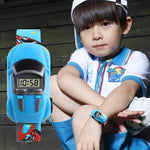SKMEI 1241 Relógio Digital Infantil de Moda com Desenho Animado de Carro, Amarelo, Vermelho, Azul, Preto, Azul Claro