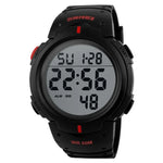 Relógio Digital Desportivo Masculino SKMEI 1068 à Prova de Água para Exterior, Estudante, Moda, Vermelho, Verde, Azul, Preto, Titânio, Dourado, Verde Exército