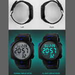 Relógio Digital Desportivo Masculino SKMEI 1068 à Prova de Água para Exterior, Estudante, Moda, Vermelho, Verde, Azul, Preto, Titânio, Dourado, Verde Exército