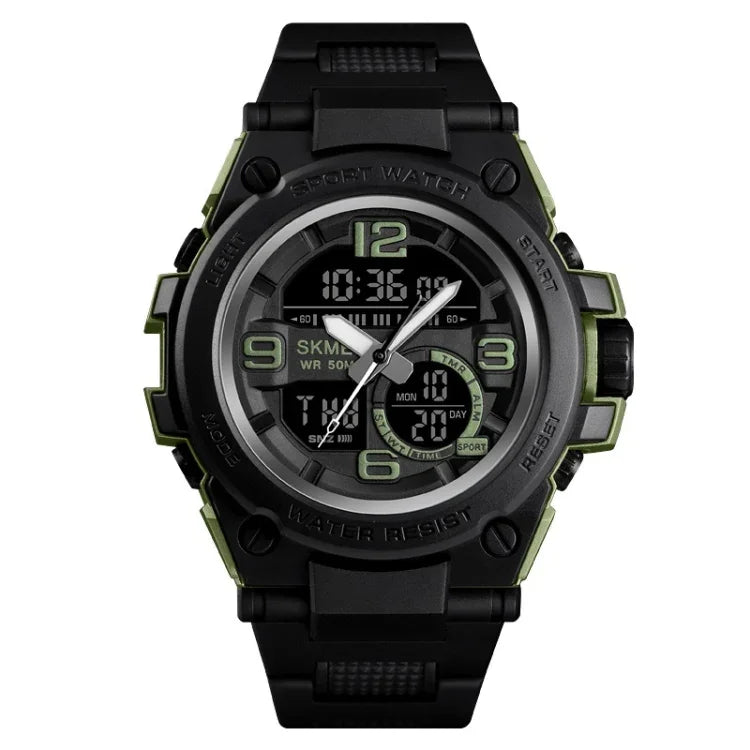 Relógio Eletrónico Desportivo para Exterior SKMEI 1452 Multifuncional à Prova de Água, Vermelho, Azul, Preto, Dourado, Damasco, Verde Exército