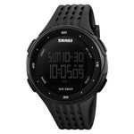 Relógio Eletrónico Multifuncional Masculino SKMEI 1219 Relógio Desportivo para Exterior, Verde, Azul, Preto, Ouro Rosa, Prateado