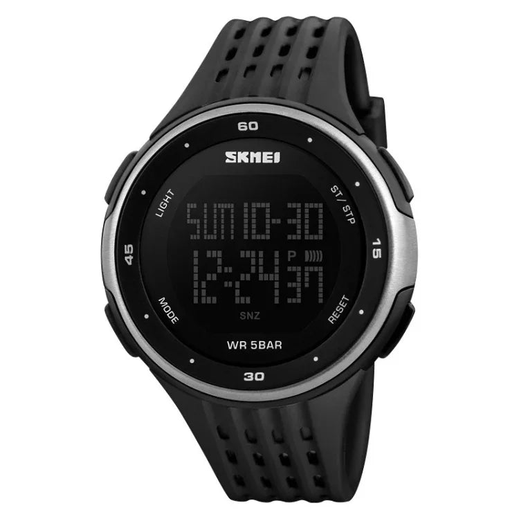Relógio Eletrónico Multifuncional Masculino SKMEI 1219 Relógio Desportivo para Exterior, Verde, Azul, Preto, Ouro Rosa, Prateado