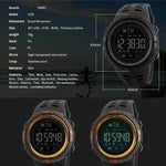 Relógio Eletrónico Multifuncional Masculino SKMEI 1219 Relógio Desportivo para Exterior, Verde, Azul, Preto, Ouro Rosa, Prateado