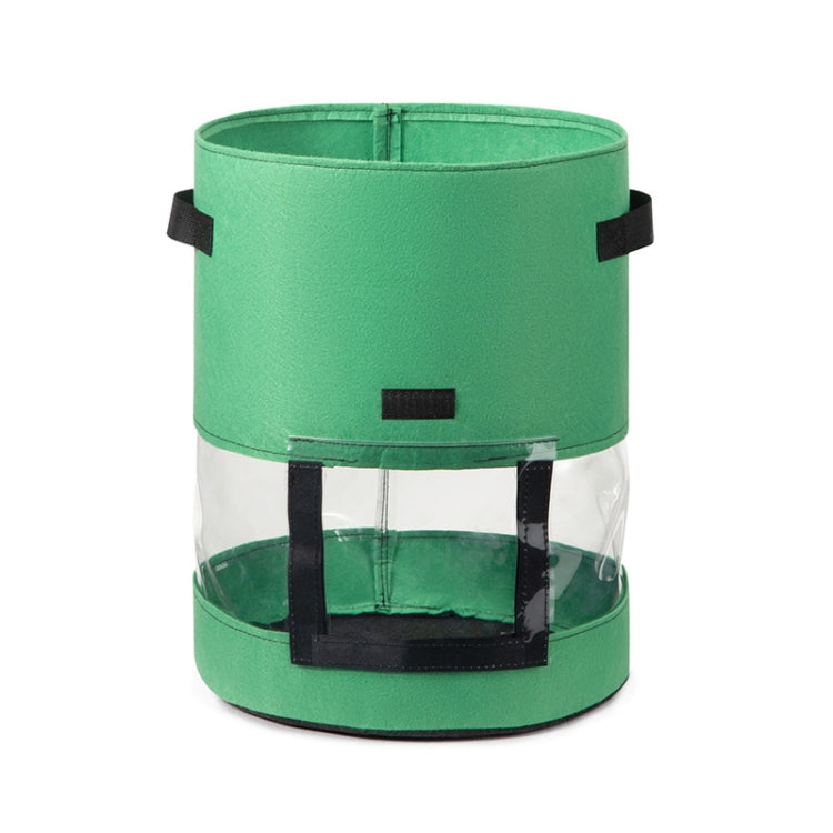 Saco Transparente para Batatas com Cobertura no Meio para Cultivo de Plantas 360 Graus, Grande (35x45cm) 43 Litros/10 Galões, Médio (30x35cm) 26 Litros/7 Galões