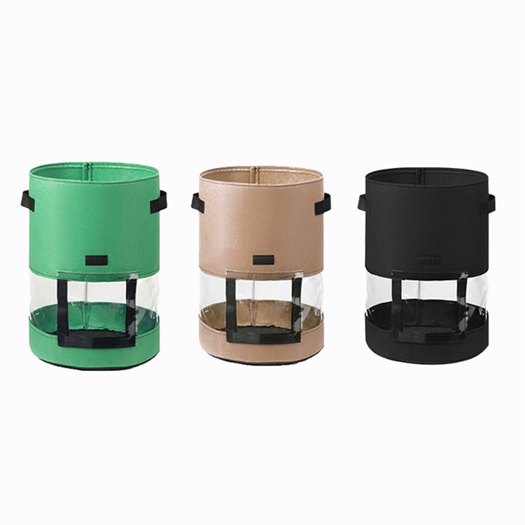 Saco Transparente para Batatas com Cobertura no Meio para Cultivo de Plantas 360 Graus, Grande (35x45cm) 43 Litros/10 Galões, Médio (30x35cm) 26 Litros/7 Galões