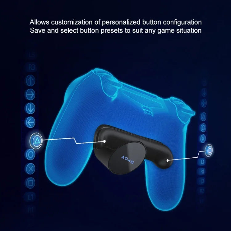 Placa de Ligação da Tecla Lateral Traseira do Comando Heart For Game Controlador, Botões Adicionais na Parte de Trás, Ligue a Unidade de Extensão Traseira para PS4, 2