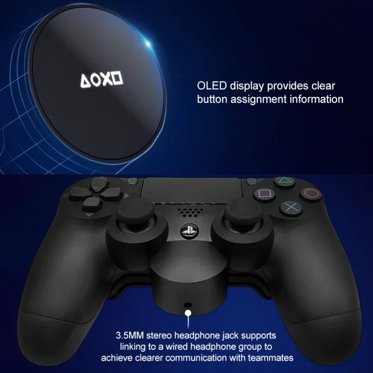 Placa de Ligação da Tecla Lateral Traseira do Comando Heart For Game Controlador, Botões Adicionais na Parte de Trás, Ligue a Unidade de Extensão Traseira para PS4, 2