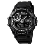 SKMEI 1357 Mens Multifunctional Sports Digital Watch Student Waterproof Watch, Red, Blue, Black