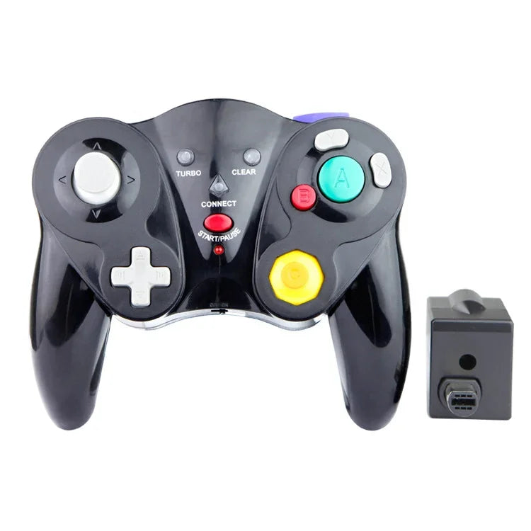 Comando Sem Fios HY-5201 2.4HGz para Nintendo NGC, HY-5201 Branco, HY-5201 Roxo, HY-5201 Preto, HY-5201 Laranja, HY-5201 Prateado