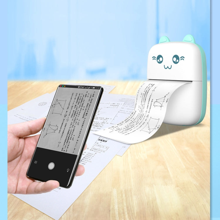 Impressora Térmica Mini Portátil Bluetooth Impressora de Fotos Impressora para Coleção de Erros de Trabalhos de Casa de Estudantes, Impressora Térmica Mini C9