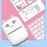 Impressora Térmica Mini Portátil Bluetooth Impressora de Fotos Impressora para Coleção de Erros de Trabalhos de Casa de Estudantes, Impressora Térmica Mini C9