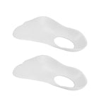 Palmilha Ortopédica para Pé Plano com Almofada de Suporte para Colapso do Arco para Adultos e Crianças, L (Branco)