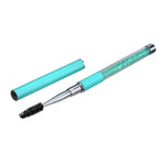 Escova para Pestanas com Haste de Plástico, Escova para Pestanas com Haste de Strass e Estojo para Caneta, Cores: Rosa, Vermelho Rosado, Dourado, Azul Royal, Azul Claro, Verde, Preto, Branco, Prateado, Roxo