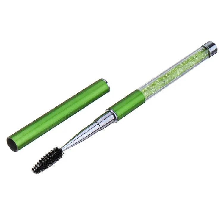 Escova para Pestanas com Haste de Plástico, Escova para Pestanas com Haste de Strass e Estojo para Caneta, Cores: Rosa, Vermelho Rosado, Dourado, Azul Royal, Azul Claro, Verde, Preto, Branco, Prateado, Roxo