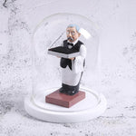 Watch Shelf Support Decorative Ornaments Watch Storage Box Display Stand, Large Old Butler + Black Cover, Small Astronaut + Black Cover, Large Astronaut  + Black Cover, Small Old Butler + White Cover, Large Old Butler + White Cover